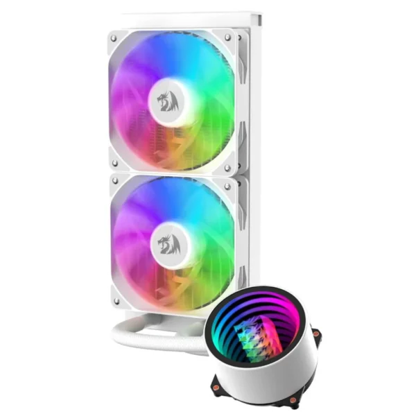Redragon CCW-3011W ARGB Dual Fan Liquid Cooler White