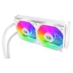 Redragon CCW-3011W ARGB Dual Fan Liquid Cooler White - Image 2