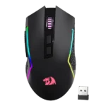 Redragon M693 TRIDENT PRO Wired and Wireless (Bluetooth) Gaming Mouse (Black)