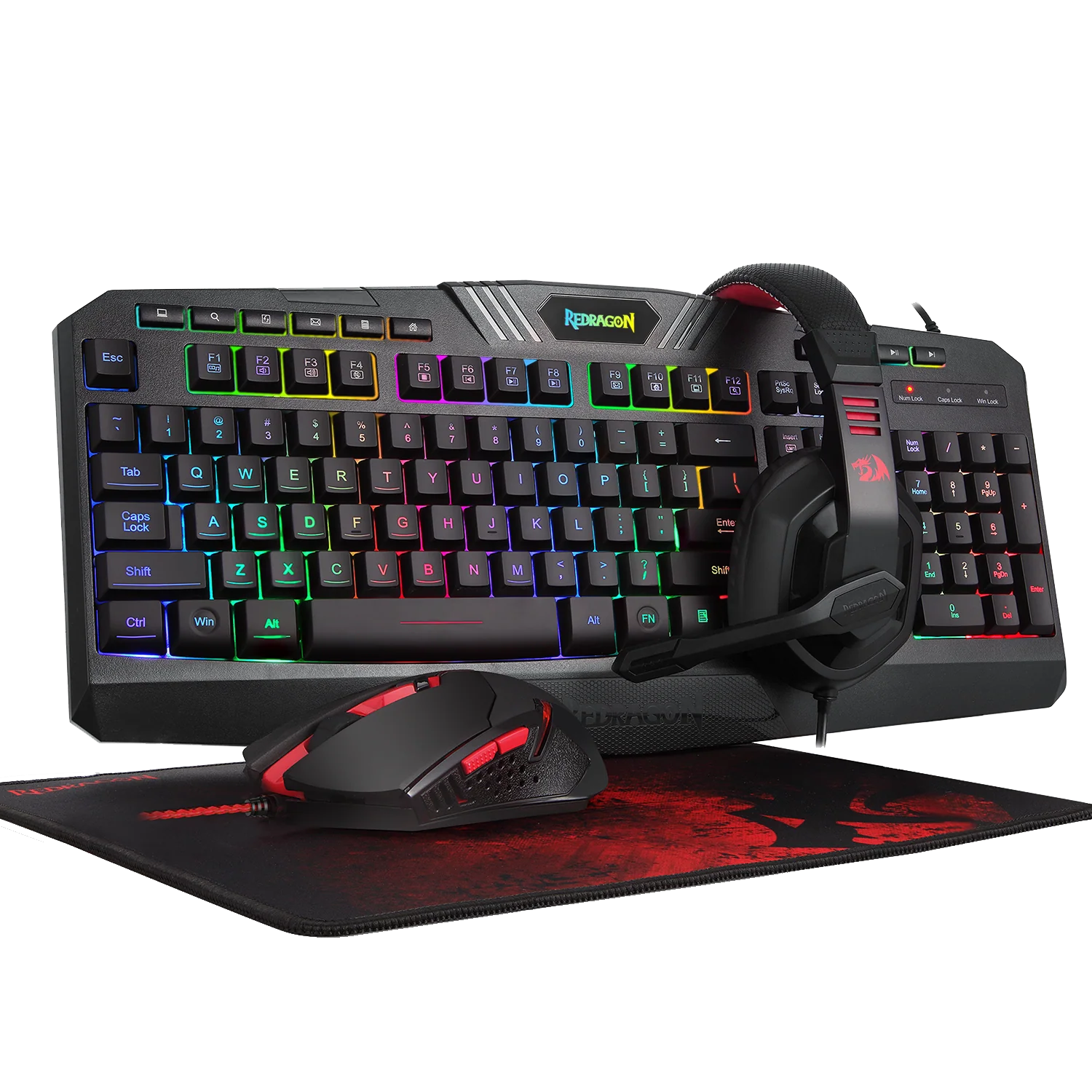 IihnWnqjZXHBk0IRqLLlill0qB21VtoXVYYX6Ue4_2048x2048 Redragon S101-BA-2 Wired Gaming Keyboard, Mouse, Headset, Mousepad Combo Set (4 in 1) - Image 1