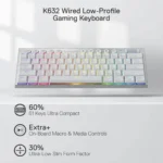 Redragon K552W KUMARA RGB Mechanical Gaming Keyboard (White) - Image 3