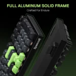 Redragon K740 DHARMA Wired Mechanical Keyboard with Linear Dragon Chant Switch (Black & Green) - Image 5