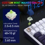 Redragon K744 PRO FAYE Wireless Gasket Design Keyboard with Mambo Switches (White & Black) - Image 3
