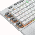 Redragon K512W SHIVA RGB Backlit Membrane Gaming Keyboard (White) - Image 4