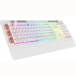 Redragon K512W SHIVA RGB Backlit Membrane Gaming Keyboard (White) - Image 2