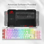 Redragon K512W SHIVA RGB Backlit Membrane Gaming Keyboard (White) - Image 7