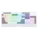 Redragon K525WG SHIVA LITE Membrane Gaming Keyboard with Detachable Wrist Rest (White & Grey)