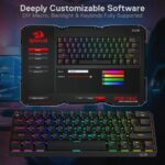 Redragon K530 PRO RGB DRACONIC Wireless Mechanical Gaming Keyboard with Red Switches (Black) - Image 6