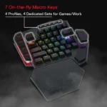 Redragon K585-KS DITI ELITE One-Handed RGB Mechanical Gaming Keyboard - Image 3