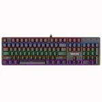 Redragon K608 VALHEIM Rainbow Mechanical Gaming Keyboard, 104 Keys NKRO Tactile Blue Switches