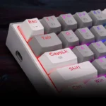 Redragon K616 FIZZ Pro RGB Bluetooth Wireless Mechanical Gaming Keyboard 61 Keys, Red Switches (Grey White) - Image 3