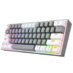 Redragon K616 FIZZ Pro RGB Bluetooth Wireless Mechanical Gaming Keyboard 61 Keys, Red Switches (Grey White) - Image 5