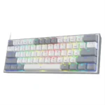 Redragon FIZZ K617 60% RGB Mechanical Keyboard with Red Switches (White & Gray)