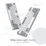 Redragon FIZZ K617 60% RGB Mechanical Keyboard with Red Switches (White & Gray) - Image 6