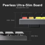 Redragon K618 HORUS PRO Wireless RGB Mechanical Keyboard (Black) - Image 4