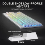 Redragon K621W Horus Pro 80% Wireless Keyboard With Red Switches - Image 6