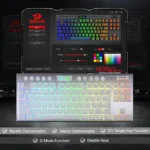 Redragon K621W Horus Pro 80% Wireless Keyboard With Red Switches - Image 2
