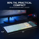 Redragon K621W Horus Pro 80% Wireless Keyboard With Red Switches - Image 9