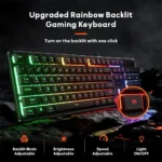 Redragon K521 NETHERBANE Full Size RGB Wired Membrane Gaming Keyboard - Image 3