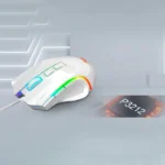 Redragon S129W Keyboard Mouse and Headsets Combo Set (3-in-1, White) (Red Switches) - Image 2