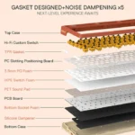 Redragon K673 Ucal Pro 75% AK 3-Modes Gasket RGB Gaming Keyboard - Image 3