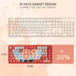 Redragon K673 Ucal Pro 75% AK 3-Modes Gasket RGB Gaming Keyboard - Image 7