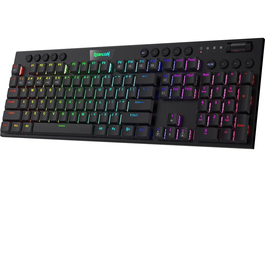 Redragon-k618-keyboard-02-Redragonzone.pk_2048x2048 Redragon K618 HORUS PRO Wireless RGB Mechanical Keyboard (Black) - Image 1