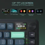 Redragon Behemoth K724 Pro Wireless RGB Mechanical Keyboard with LCD Screen - Image 4