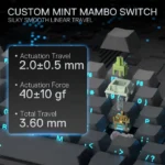 Redragon Star Blade K707 Pro Wireless Mechanical Keyboard with Mint Mambo Switches - Image 6