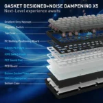 Redragon Star Blade K707 8K Polling Megnatic Switch Wired Gaming Keyboard - Image 6