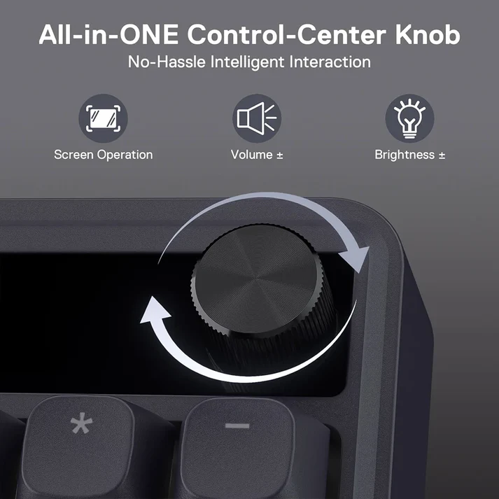 Redragon Terraflare K762 Pro Wireless Mechanical Keyboard with LED Screen - Image 4