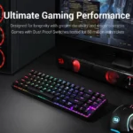 Redragon K599 KRS DEIMOS RGB Wireless Mechanical Gaming Keyboard with Red Switches (Black) - Image 3