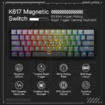 Redragon K617 FIZZ 60% Rapid Trigger Wired Magnetic Switch Gaming Keyboard - Image 8