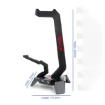 Redragon HA311 Sceptre Elite 4 USB Ports RGB Gaming Headset Stand - Image 2