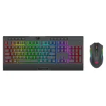 Redragon S151 PRO RGB Full Size Membrane Keyboard & Mouse Wireless Combo