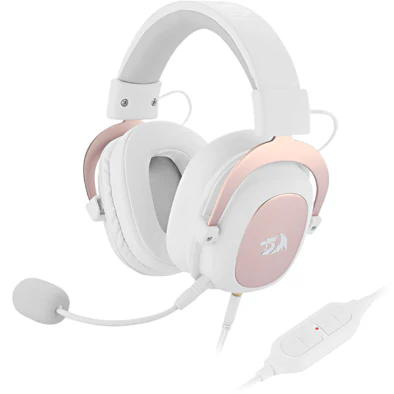 Redragon H510W ZEUS 2 Wired Gaming Headset - 7.1 Surround Sound (White)