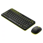 Logitech MK240 Nano Wireless Keyboard & Mouse Combo Black Chartreuse Yellow - Image 5
